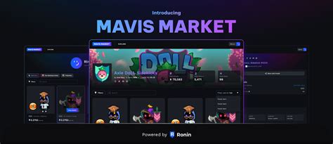 Sky Mavis Presenta El Mavis Market Nft Game Arena