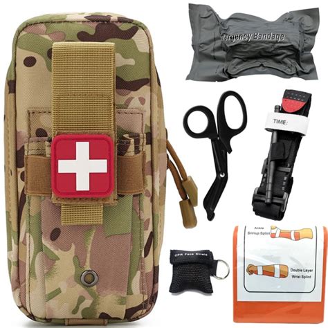 Kit de primeros auxilios táctico bolsa médica militar EMT equipo de