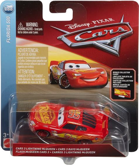 Disney Pixar Cars Rayo Mcqueen con vehículo de Tarjeta de Accesorios