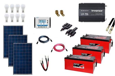 Kit Gerador De Energia Solar Wp Gera At Wh Dia Jm Eco Solar