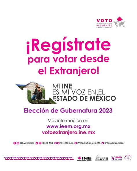 Ieem On Twitter Eres Mexiquense Y Vives En El Extranjero Vota