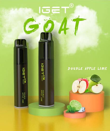 IGET Goat Vape 5000 Puff Double Apple Lime Thevapebar Au