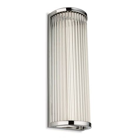 Firstlight Jewel Led Traditional Bathroom Wall Light In Chrome Finish With Clear Glass Rods