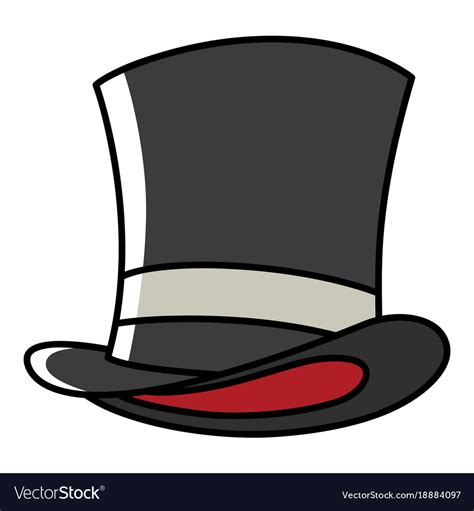 Graphic of a magician hat Royalty Free Vector Image