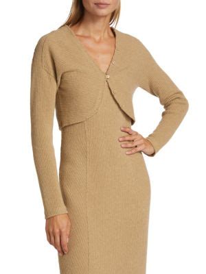 Vince Ribbed Wool Cashmere Bolero On SALE Saks OFF 5TH