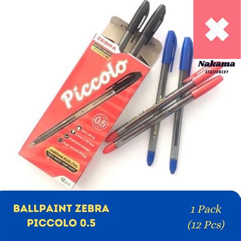 Jual BALLPEN BOLPEN PULPEN BALLPOINT FINE 0 5 ZEBRA PICCOLO Pack