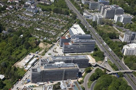 Luftaufnahme Wiesbaden Neubau eines Büro und Geschäftshauses AXA