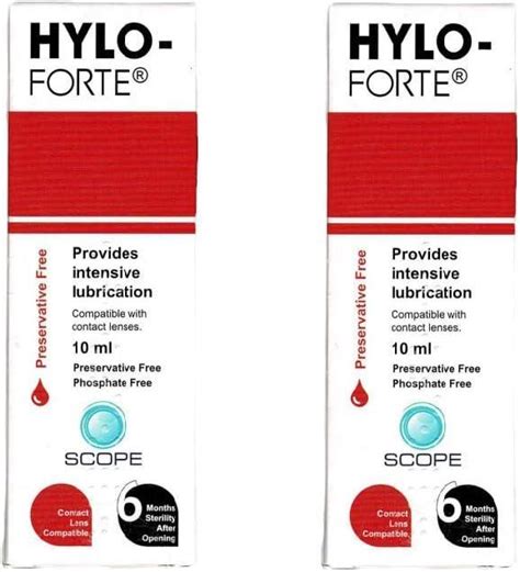 HYLO Forte Double Pack Preservative Free Lubricating Eye Drops