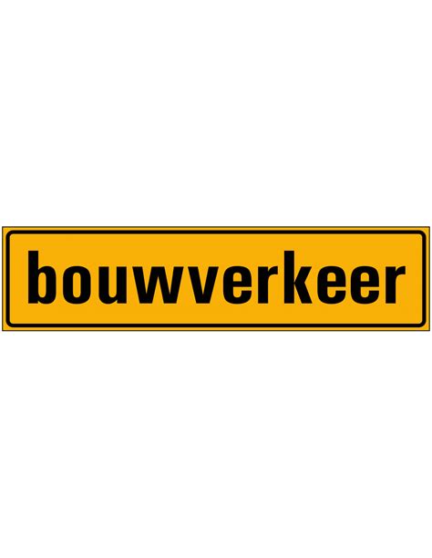 Bouwverkeer Bordje Kunststof Kopen Bestel Nu