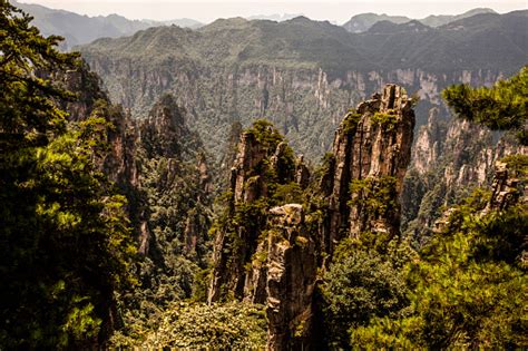 Zhangjiajie Karst Pillars Stock Photo - Download Image Now - Asia, Beauty, China - East Asia ...