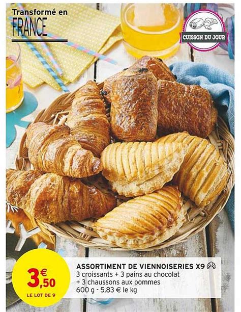 Promo Assortiment De Viennoiseries X9 chez Intermarché iCatalogue fr