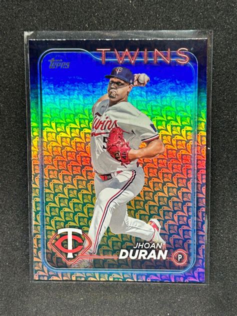 2024 Topps Series 1 JHOAN DURAN Holiday Foil 227 Minnesota Twins EBay