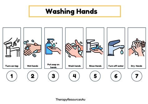 Printable Washing Hands Visual Schedule Printable Word Searches The