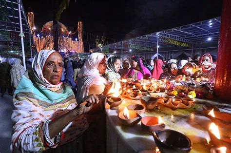 An Illuminated View Of The Shrine Of Hazrat Lal Shahbaz Qalandar Well