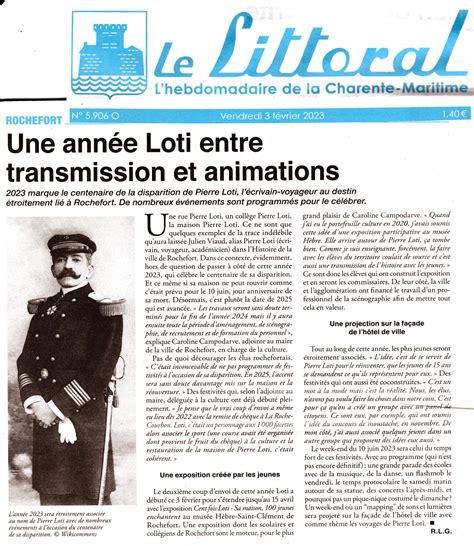 Une année Loti entre transmission et animations Association