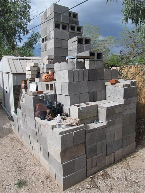 Concrete Cinder Block Brick Tower I D Like To Build A Flickr Cinder