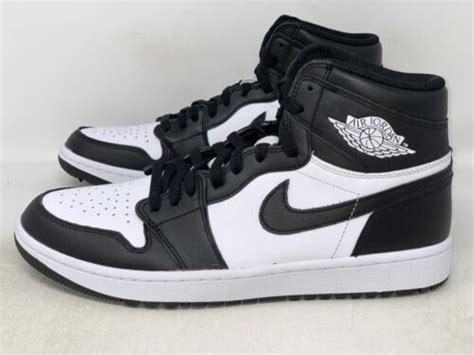 Air Jordan 1 High Panda White Black Golf Shoes Size 5 5 7W BNIB