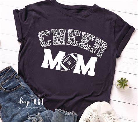 Leopard Cheer Mom Svg Football Mom Svg Football Life Svg Etsy