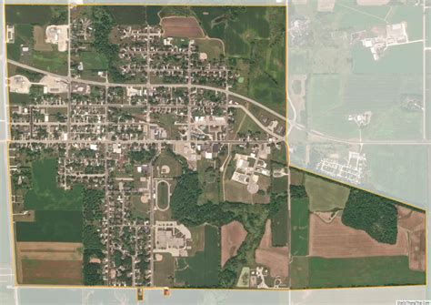 Map of Reedsville village, Wisconsin - Thong Thai Real