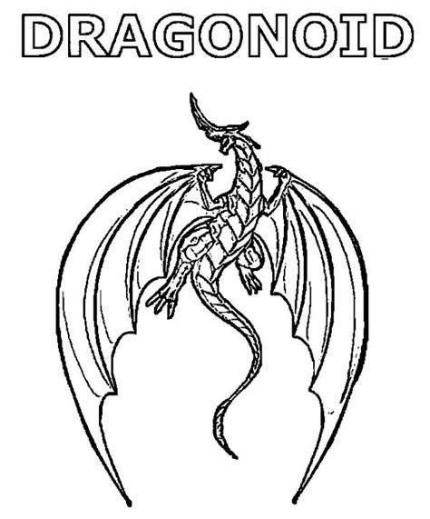 Bakugan Mega Dragonoid Printable Coloring Pages