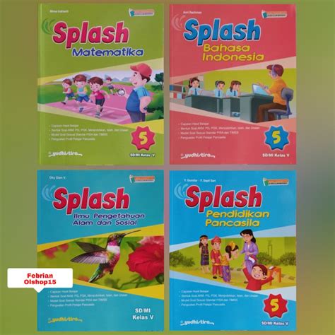 Jual BUKU SPLASH MATEMATIKA BAHASA INDONESIA IPAS PENDIDIKAN PANCASILA