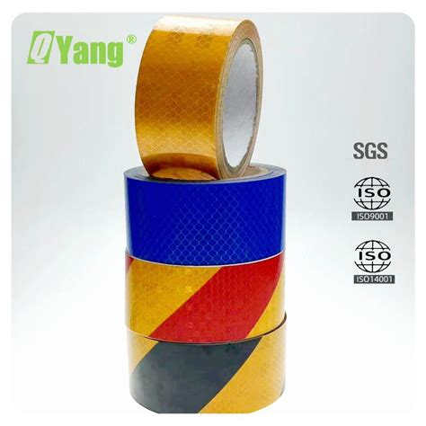 Reflective Tape Of Red And Yellow Arrow Caution Waterproof High Visibility Hazard Caution Warning