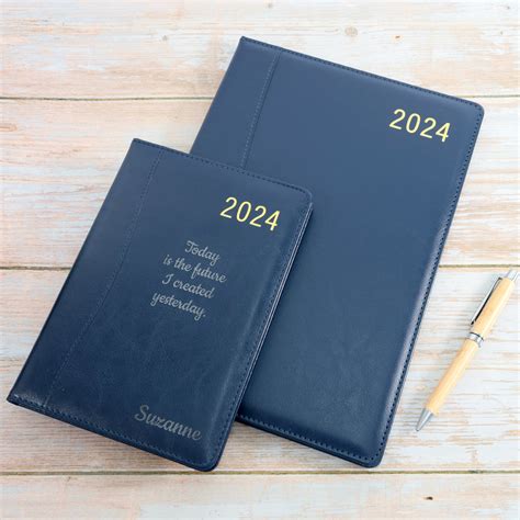 Personalised Premium Executive Diary Organiser 2024 A4 A5 Uk Dates