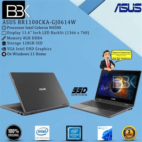 Jual Asus Br Cka Gj W Celeron N Gb Gb Emmc Hd W