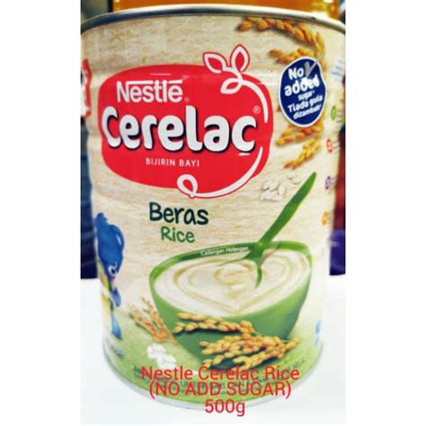 Nestle Cerelac Rice NO ADD SUGAR 500g 6m Shopee Malaysia