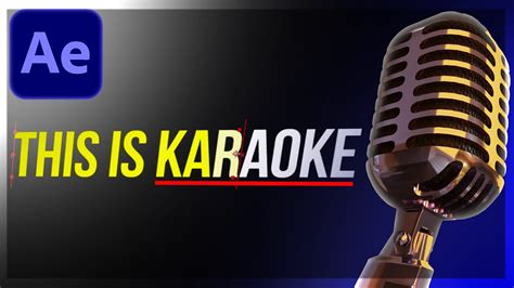 How To Create A Karaoke Text Effect In After Effects Youtube