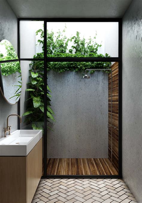 Indoor Outdoor Shower Indoor Outdoor Bathroom Outdoor Bathrooms Bathroom Interior Design