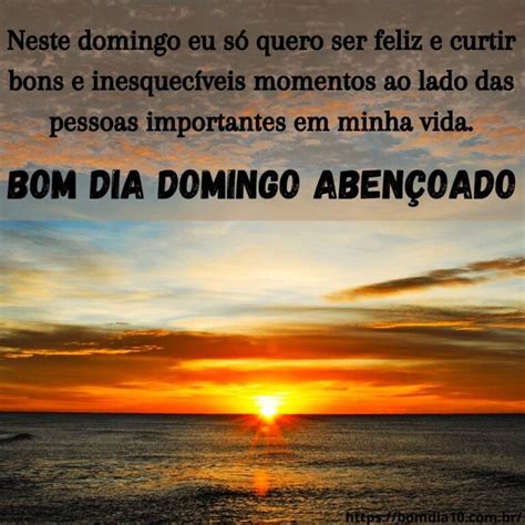 Bom Dia Domingo Aben Oado Mensagem De Bom Dia