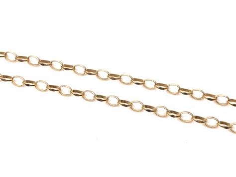 Secondhand Ct Yellow Gold Faceted Belcher Necklet At Segal S Jewellers