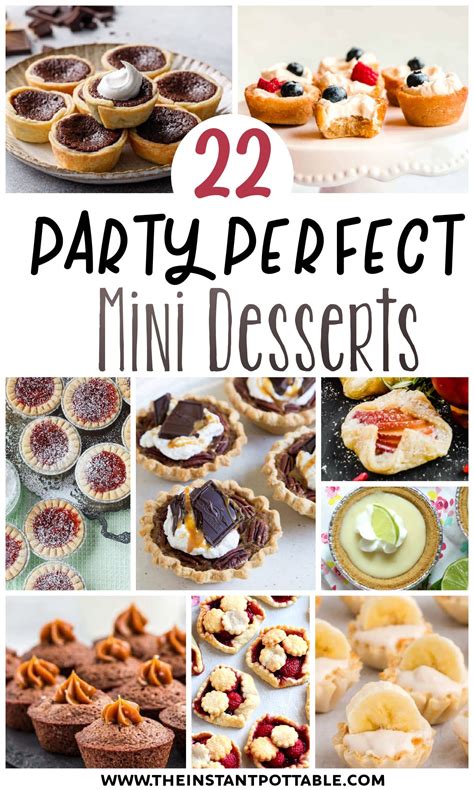 Make Ahead Mini Desserts Perfect Party The Instant Pot Table