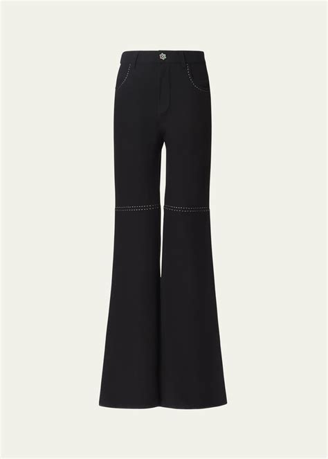 Alix of Bohemia Bunny High-Rise Flare Wool Pants - Bergdorf Goodman