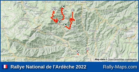 Maps Rallye National de l Ardèche 2022 Coupe Rally Maps