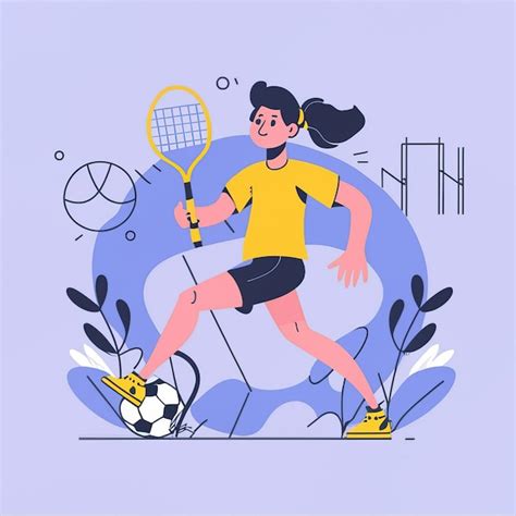 Ilustração vetorial 2d atividades esportivas e jogos olímpicos Vetor