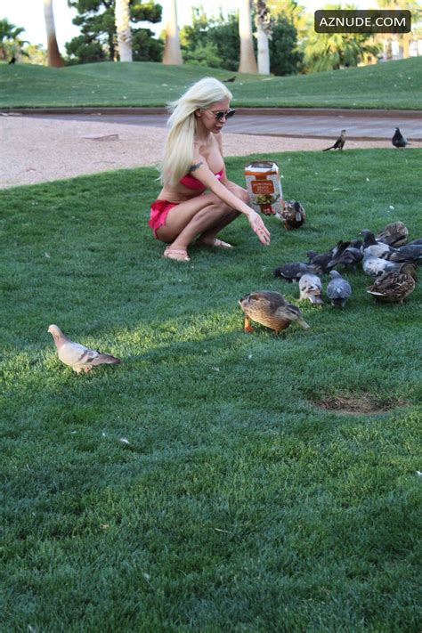 Frenchy Morgan Nude In A Very Skimpy Pink Bikini In Las Vegas Aznude