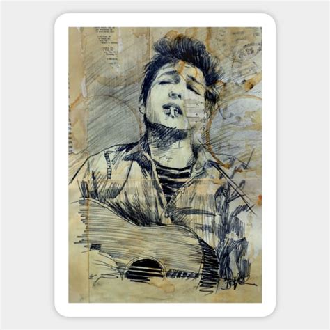 It Ain T Me Babe Guitarist Sticker TeePublic