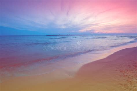 Pink Sunrise Over The Sea Stock Image Image Of Blue 259171131