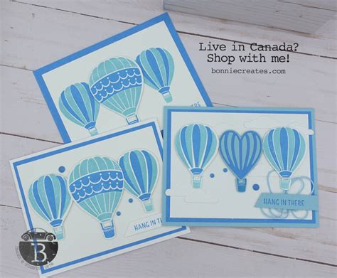 Hot Air Balloon Trio Bonnie Sanche Stampin Up Demonstrator