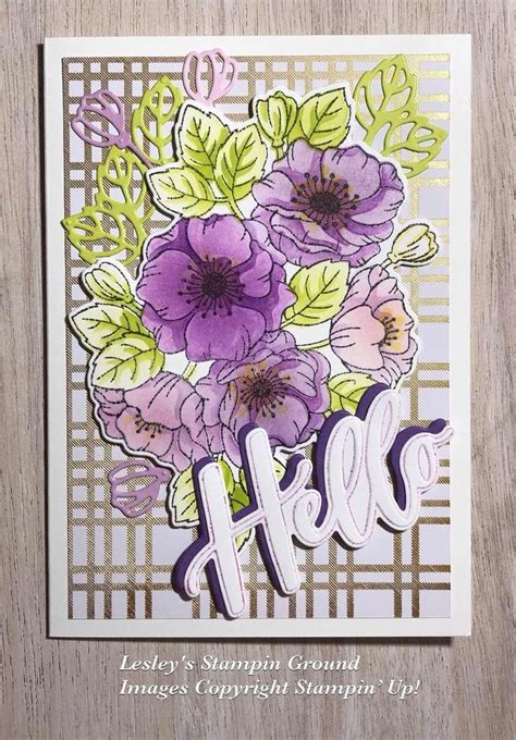 Lesley S Stampin Ground Enduring Beauty Easy Greeting Cards