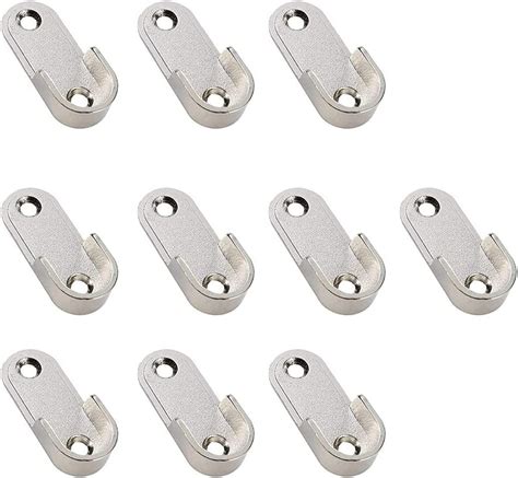 Amazon Autoly 10 Pcs Zinc Alloy Oval Closet Rod End Supports