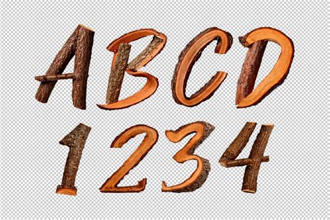 Wooden Font On Yellow Images Creative Store 142188