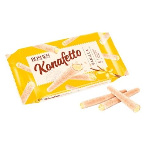 Roshen Konafetto Wafer Rolls Vanila Shumkar Express