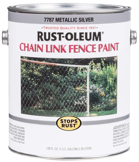 RUST-OLEUM® 7787402 1-Gallon Silver Chain Link Fence Brush-On Paint at Sutherlands