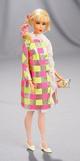 Blonde Mod Barbie In Sparkle Squares Barbie Clothes Vintage Barbie Vintage Barbie Dolls