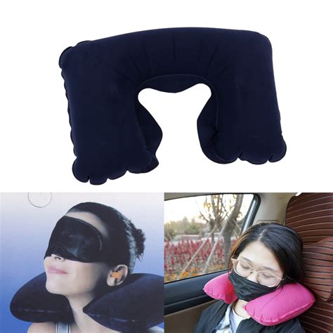 Aliexpress.com : Buy Inflatable Neck Pillow U Shape Flocked Pillow Neck Rest Portable Soft ...