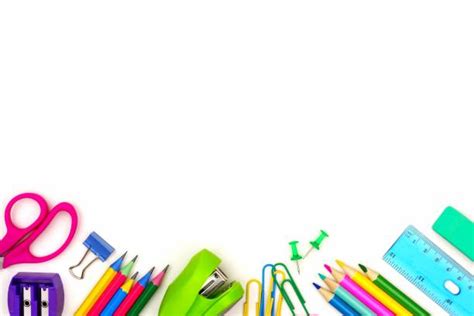 Best Colorful School Supplies Border Over White Stock Photos, Pictures & Royalty-Free Images ...