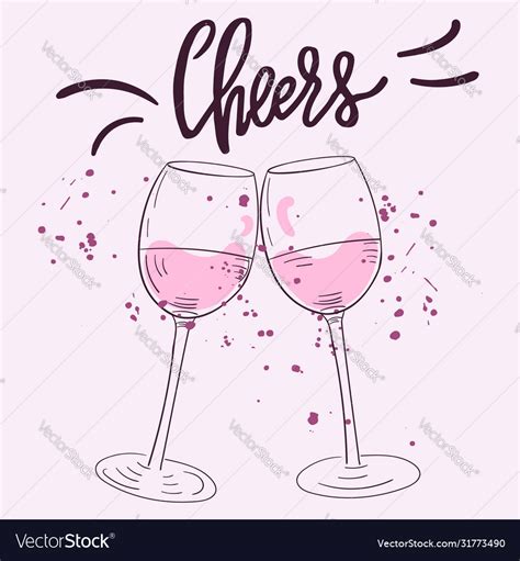 Wine Glass Cheers Svg